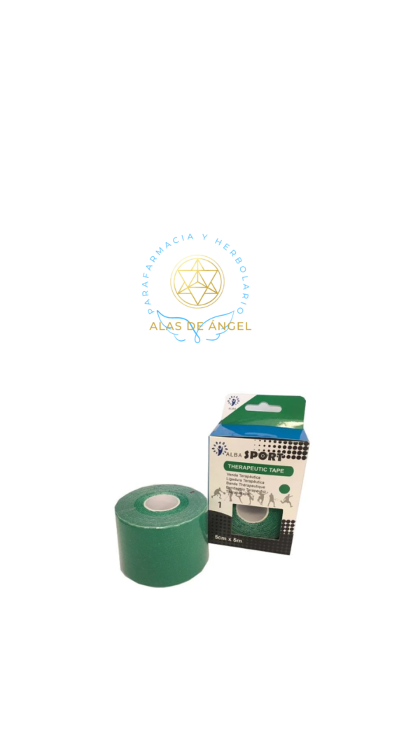 Vendaje neuromuscular ALBA verde 5 cm x 5 mts