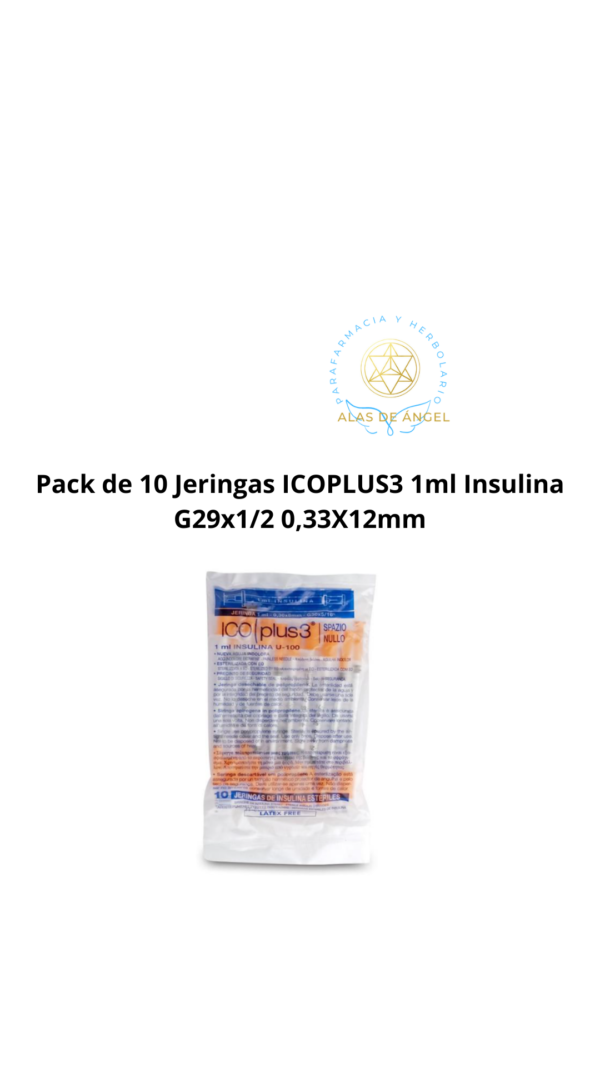 JERINGA INSULINA C/AGUJA 3 CUERPOS 100UD