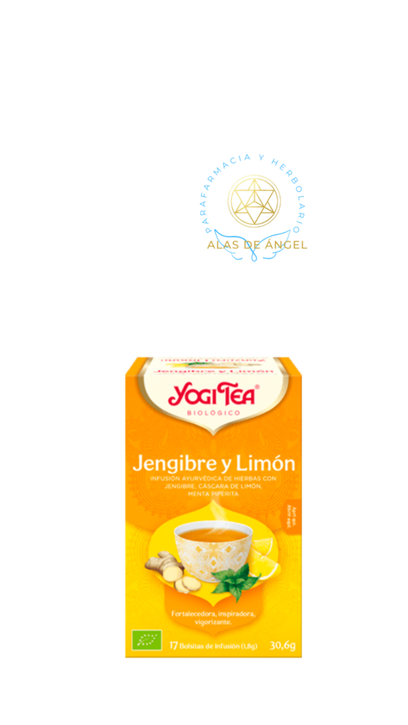 YOGI TEA Jengibre Jengibre y Limon (17 filtros) El jengibre calienta desde dentro y concede nueva energía vital.