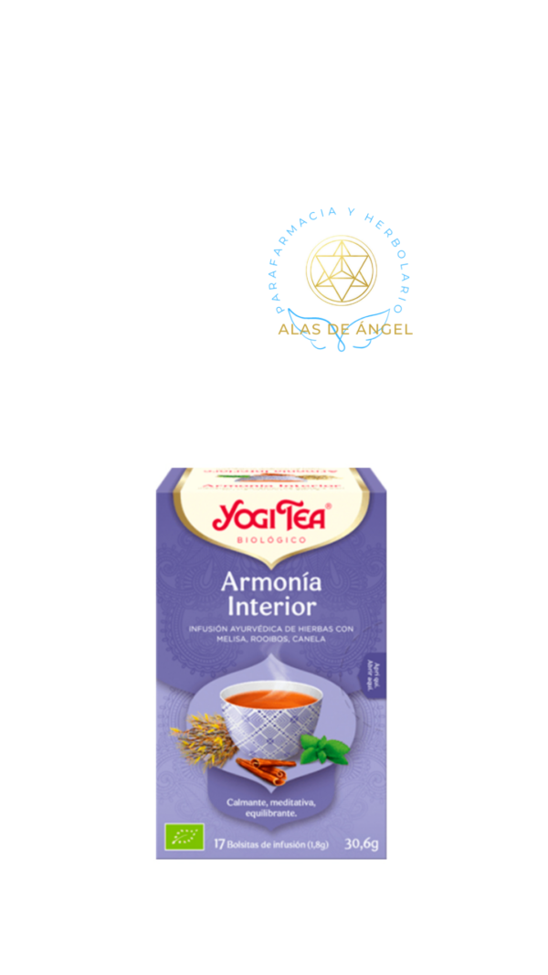 Yogi Tea ARMONIA INTERIOR bio (17 filtros) Infusión relajante para afrontar el día con equilibrio.