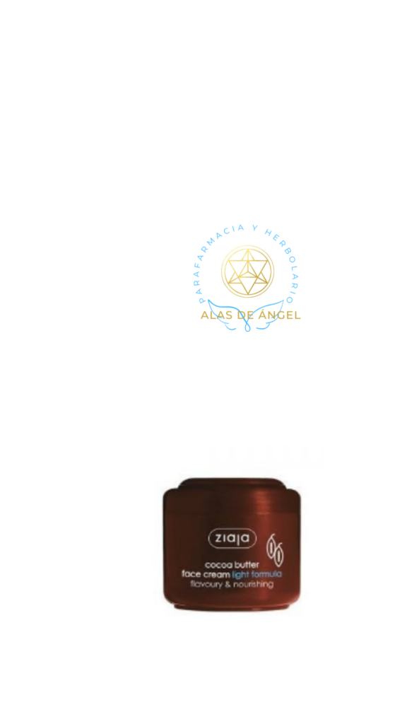 ZIAJA MANTECA DE CACAO Crema facial de fórmula ligera Crema nutritiva para cuidado facial diario para piel seca, deshidratada y normal.