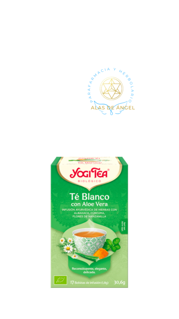Yogi Tea TE BLANCO CON ALOE VERA bio (17 filtros) Para degustar una rica infusión cuidando el cuerpo, la mente y el espíritu.