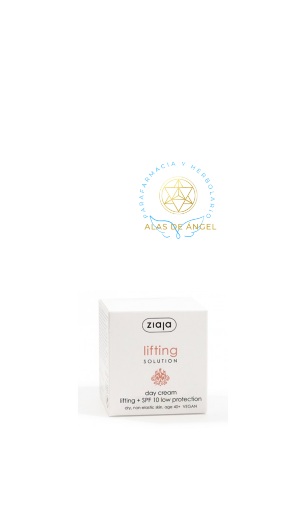Crema de día antiarrugas y reafirmante con efecto lifting, filtro solar y protección solar SPF 10.