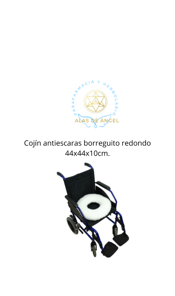 Cojín antiescaras borreguito redondo 44x44x10cm.