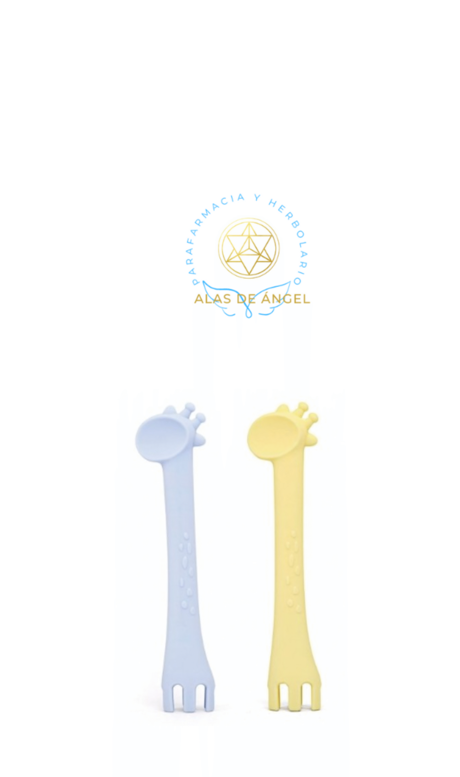 CUBIERTO GIRAFFE 2EN1 SARO CELESTE