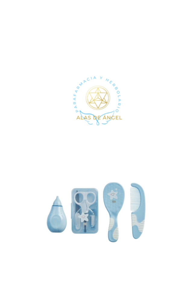 Saro Estuche De Aseo Bebe 6 piezas azul con estrellita