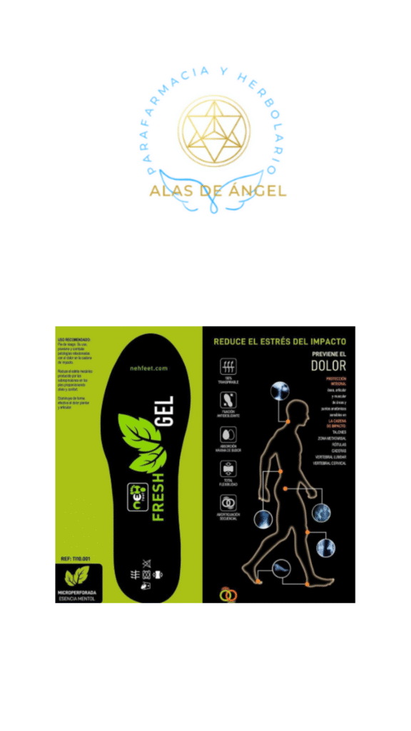 Plantilla Black Insole Ecoogel Fresh Neh Feet Talla L