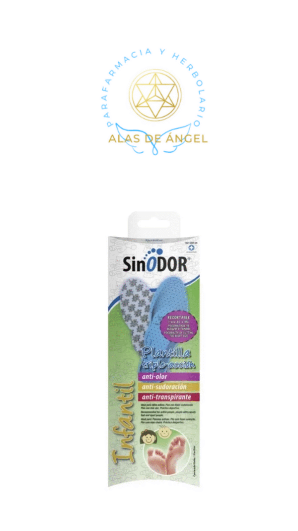 SinOdor Plantilla infantil triple acción/ para niños